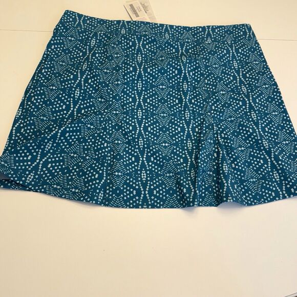 Rip Skirt Hawaii Wrap Length 2 Teal Playa Ocean Tribal Batik Print Sz Large NWT‎ - Picture 9 of 12